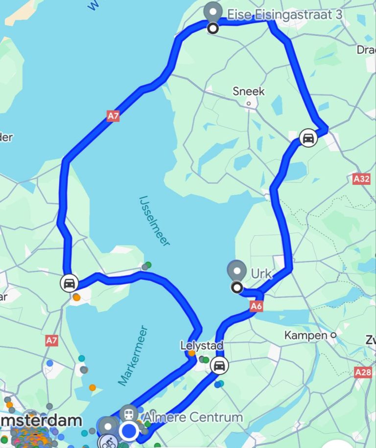 Finally I closed the gap and crossed those two dams.