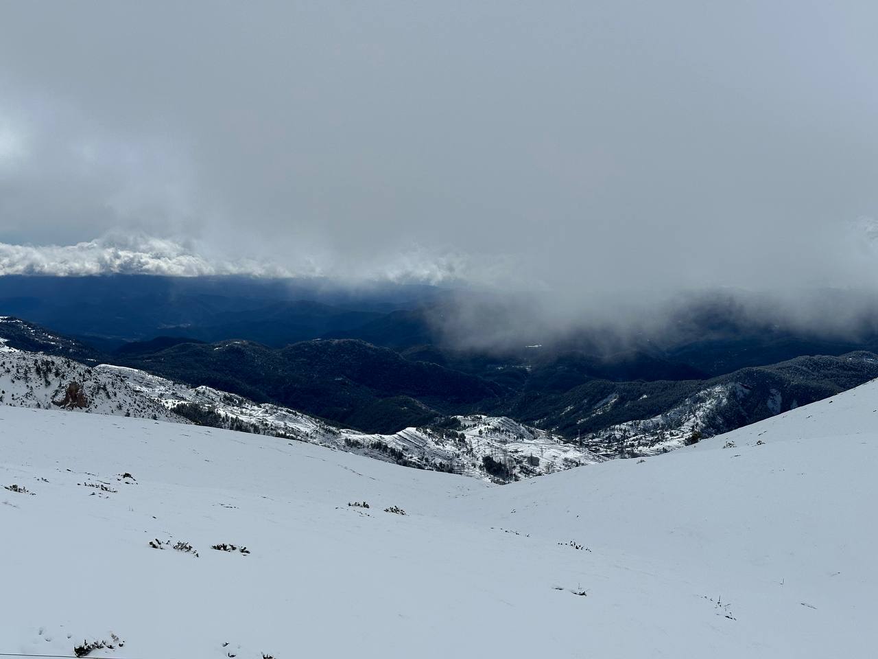 The Pyrenees Mountains - the top spot.