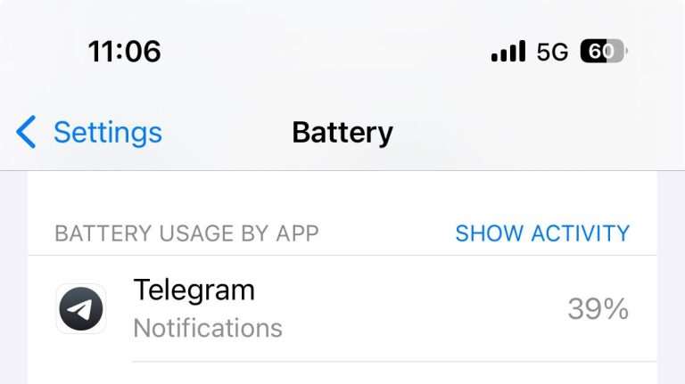Telegram has started constantly requiring phone resources for its inte…