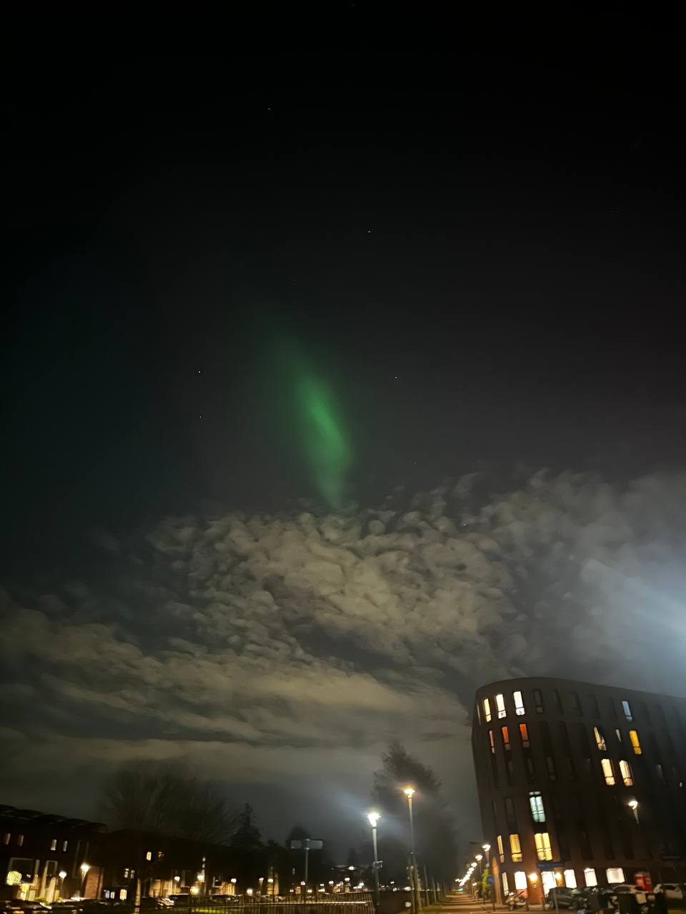 Северное сияние в Алмере