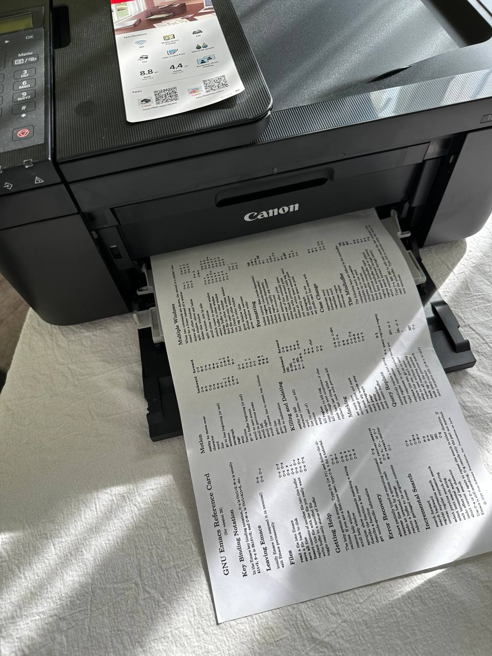 I got a printer from a flea market here, a guy brought it from Russia.